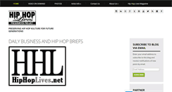 Desktop Screenshot of hiphoplives.net