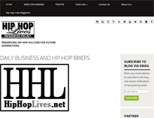 Tablet Screenshot of hiphoplives.net